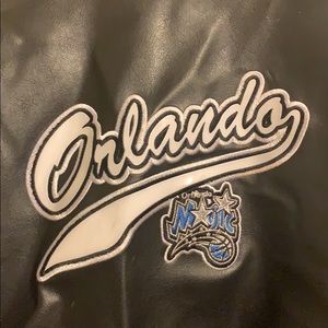 Vintage Orlando Magic Leather Letterman